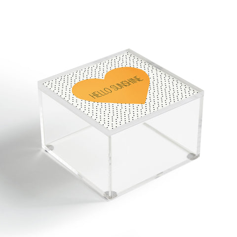 Allyson Johnson Hello Sunshine Heart Acrylic Box