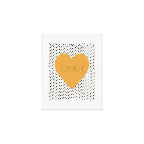 Allyson Johnson Hello Sunshine Heart Art Print