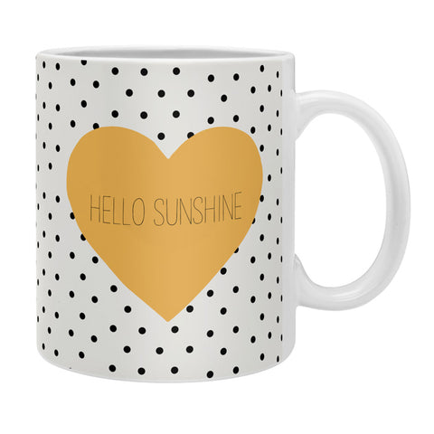 Allyson Johnson Hello Sunshine Heart Coffee Mug