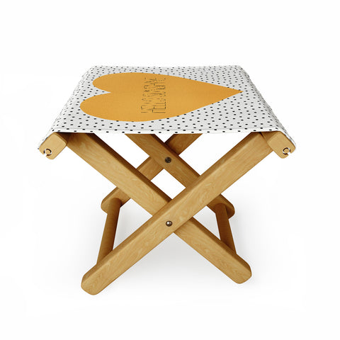 Allyson Johnson Hello Sunshine Heart Folding Stool