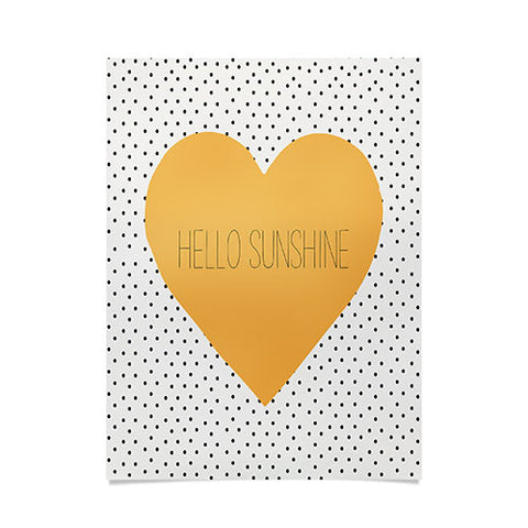 Allyson Johnson Hello Sunshine Heart Poster