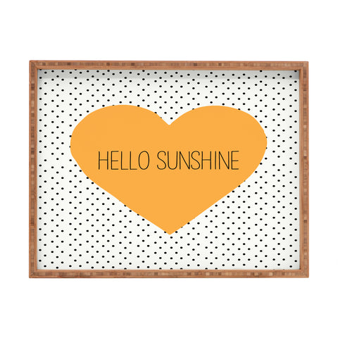 Allyson Johnson Hello Sunshine Heart Rectangular Tray