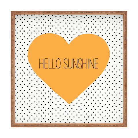 Allyson Johnson Hello Sunshine Heart Square Tray