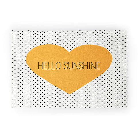 Allyson Johnson Hello Sunshine Heart Welcome Mat