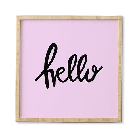 Allyson Johnson Hi Hello Framed Wall Art