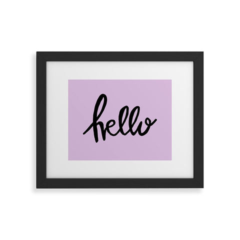 Allyson Johnson Hi Hello Framed Art Print