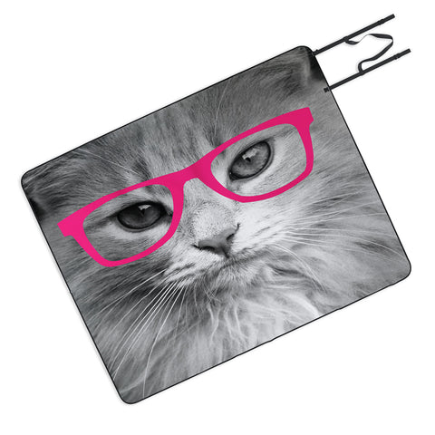 Allyson Johnson Hippest Cat Pink Picnic Blanket