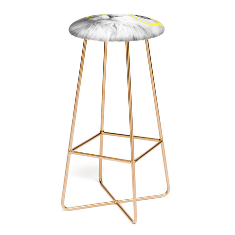 Allyson Johnson Hippest Cat Yellow Bar Stool