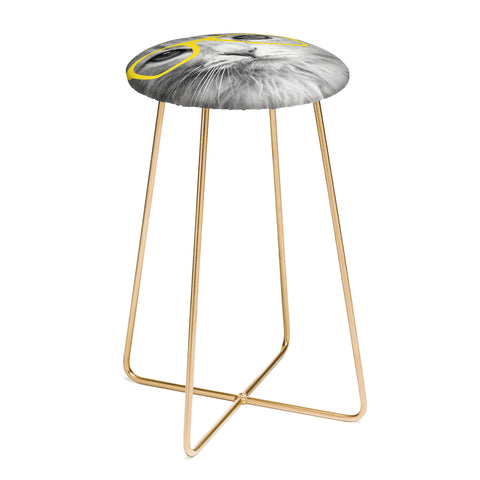 Allyson Johnson Hippest Cat Yellow Counter Stool