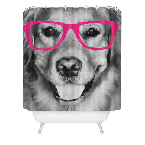 Allyson Johnson Hippest dog pink Shower Curtain