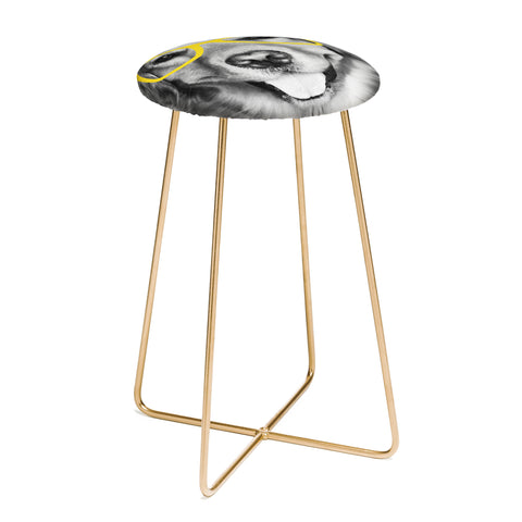 Allyson Johnson Hippest Dog Yellow Counter Stool