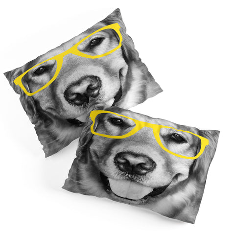 Allyson Johnson Hippest Dog Yellow Pillow Shams