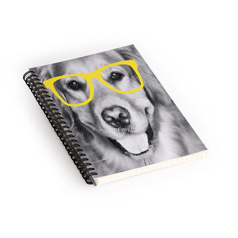 Allyson Johnson Hippest Dog Yellow Spiral Notebook