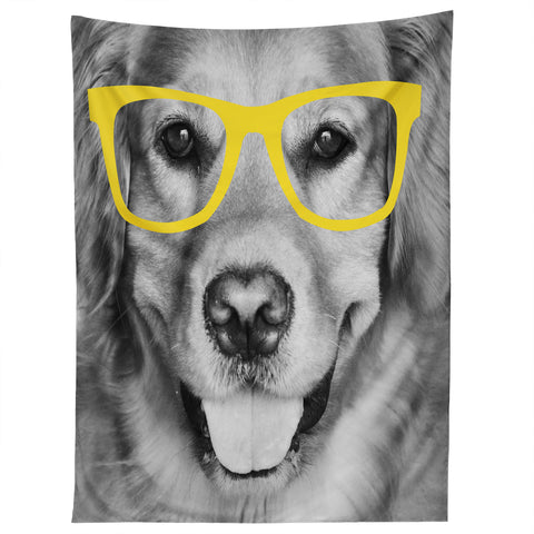 Allyson Johnson Hippest Dog Yellow Tapestry