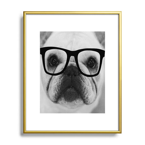 Allyson Johnson Hippest Frenchie Metal Framed Art Print
