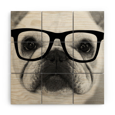Allyson Johnson Hippest Frenchie Wood Wall Mural