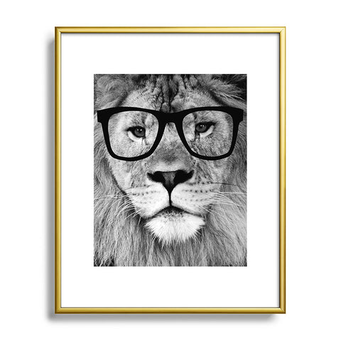 Allyson Johnson Hippest Lion Metal Framed Art Print