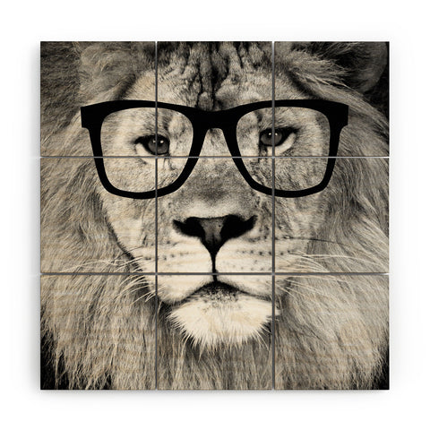 Allyson Johnson Hippest Lion Wood Wall Mural