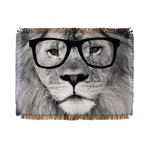 Allyson Johnson Hippest Lion Throw Blanket