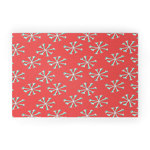 Allyson Johnson Holiday Snow Welcome Mat