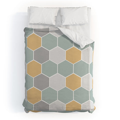 Allyson Johnson Honey Comb 3 Duvet Cover