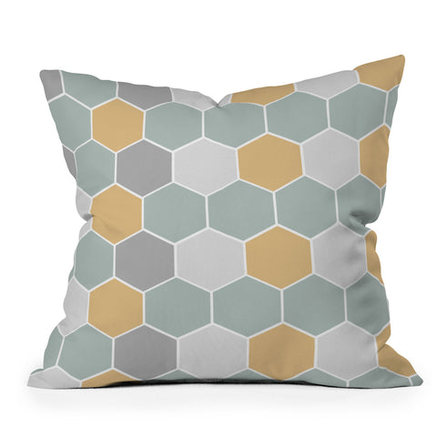 Allyson Johnson Honey Comb 3 Throw Pillow