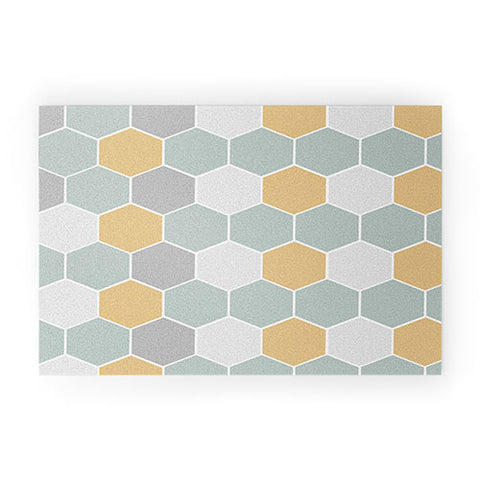 Allyson Johnson Honey Comb 3 Welcome Mat
