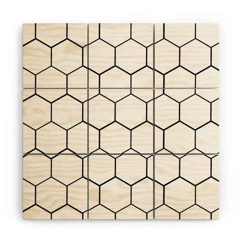 Allyson Johnson Honey Comb Wood Wall Mural