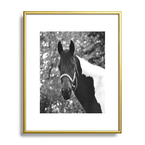 Allyson Johnson Horse Portrait Metal Framed Art Print
