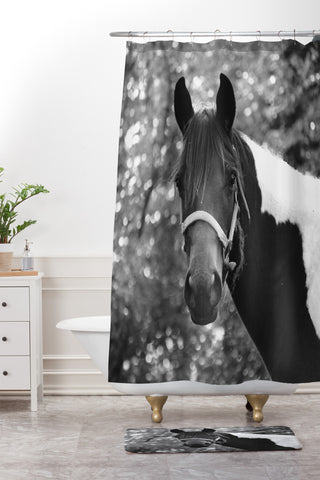 Allyson Johnson Horse Portrait Shower Curtain And Mat