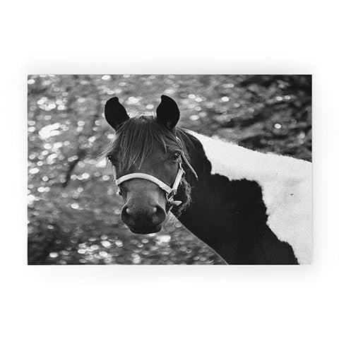 Allyson Johnson Horse Portrait Welcome Mat