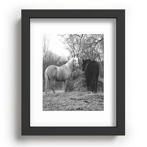 Allyson Johnson Horses Grazing Recessed Framing Rectangle
