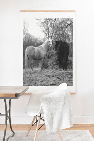 Allyson Johnson Horses Grazing Art Print And Hanger