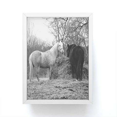 Allyson Johnson Horses Grazing Framed Mini Art Print