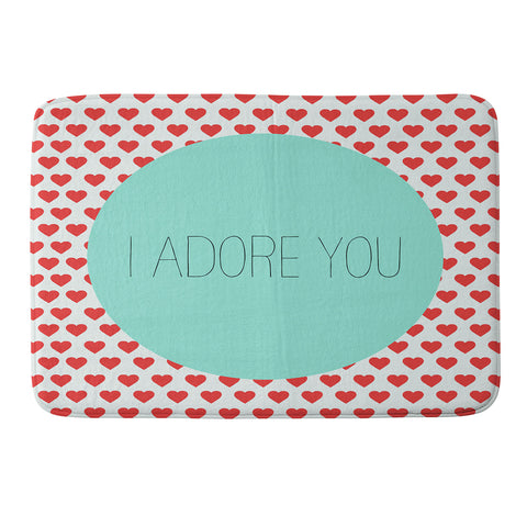 Allyson Johnson I Adore You Memory Foam Bath Mat
