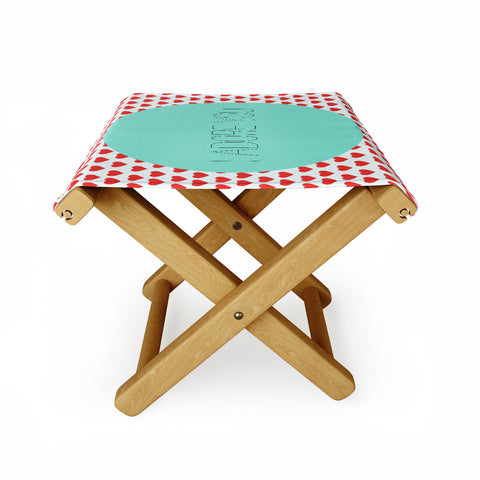 Allyson Johnson I Adore You Folding Stool