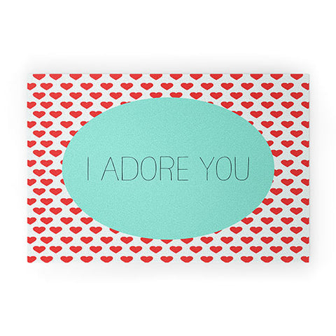 Allyson Johnson I Adore You Welcome Mat