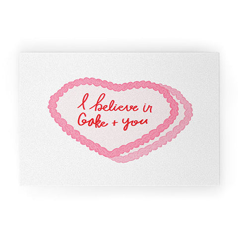 Allyson Johnson I believe in cake and you Welcome Mat