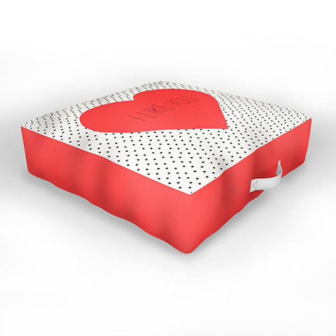 Allyson Johnson I Like You Outdoor Floor Cushion