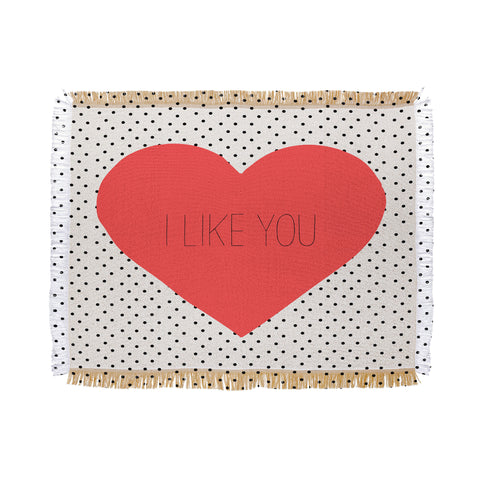 Allyson Johnson I Like You Throw Blanket