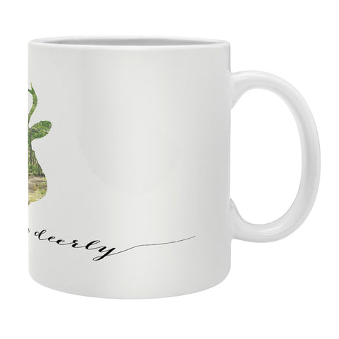Allyson Johnson I Love You Deerly Silhouette Coffee Mug