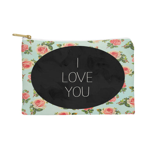Allyson Johnson I Love You Floral Pouch
