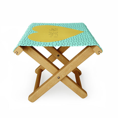 Allyson Johnson I Love You Folding Stool