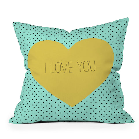 Allyson Johnson I Love You Throw Pillow