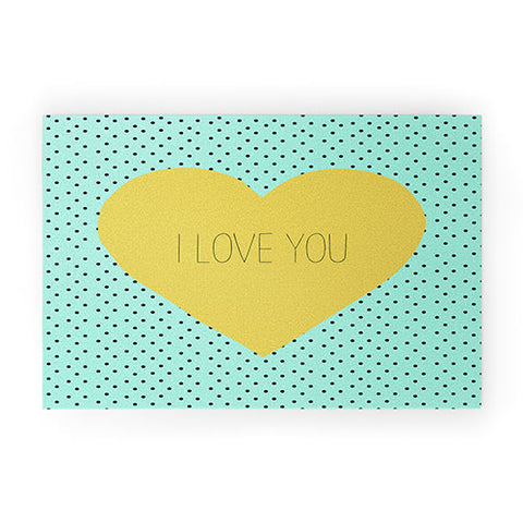 Allyson Johnson I Love You Welcome Mat