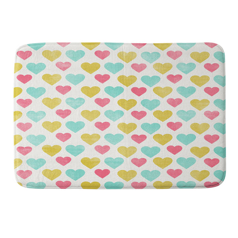 Allyson Johnson I Love You With All My Heart Memory Foam Bath Mat
