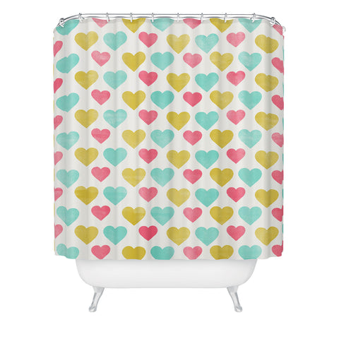 Allyson Johnson I Love You With All My Heart Shower Curtain