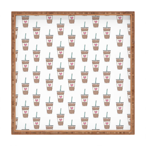 Allyson Johnson Iced coffee cups Square Tray