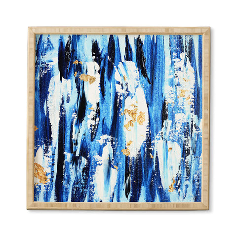 Allyson Johnson Indigo Abstract Framed Wall Art