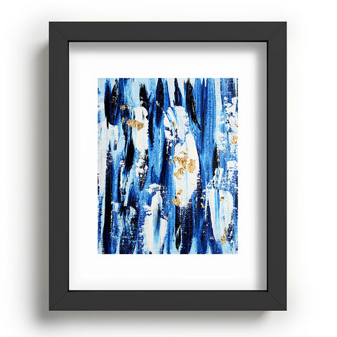 Allyson Johnson Indigo Abstract Recessed Framing Rectangle